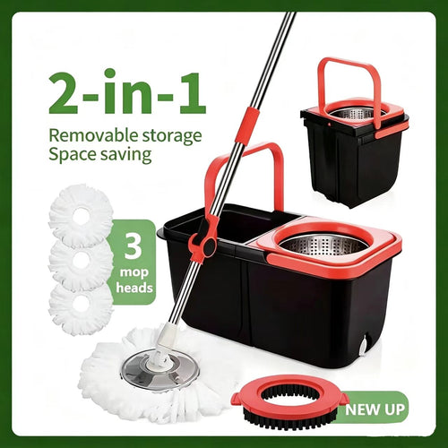 Spin Mop and Bucket Set, 360° Spin Mopping Cleaning Supplies
