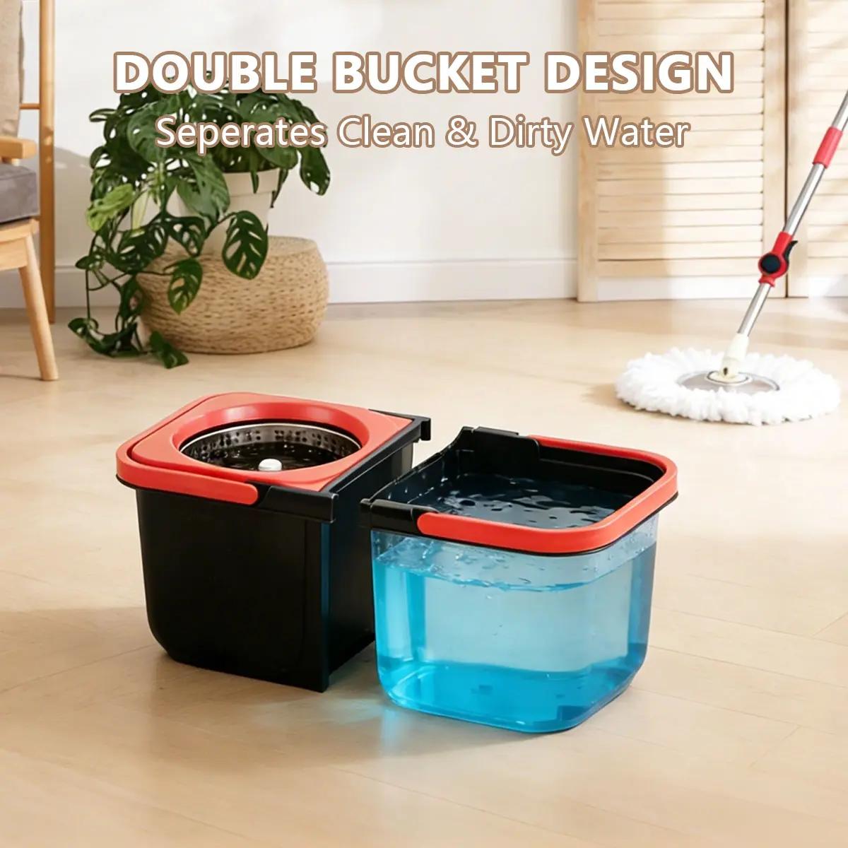 Spin Mop and Bucket Set, 360° Spin Mopping Cleaning Supplies