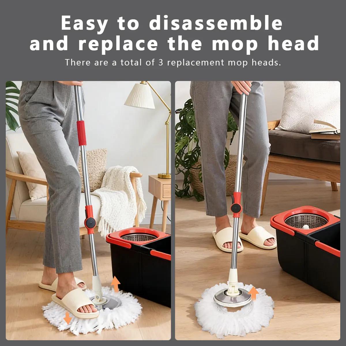 Spin Mop and Bucket Set, 360° Spin Mopping Cleaning Supplies