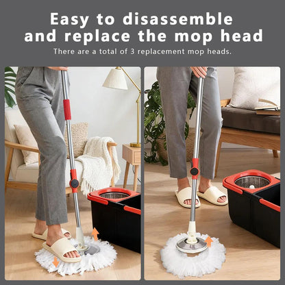 Spin Mop and Bucket Set, 360° Spin Mopping Cleaning Supplies