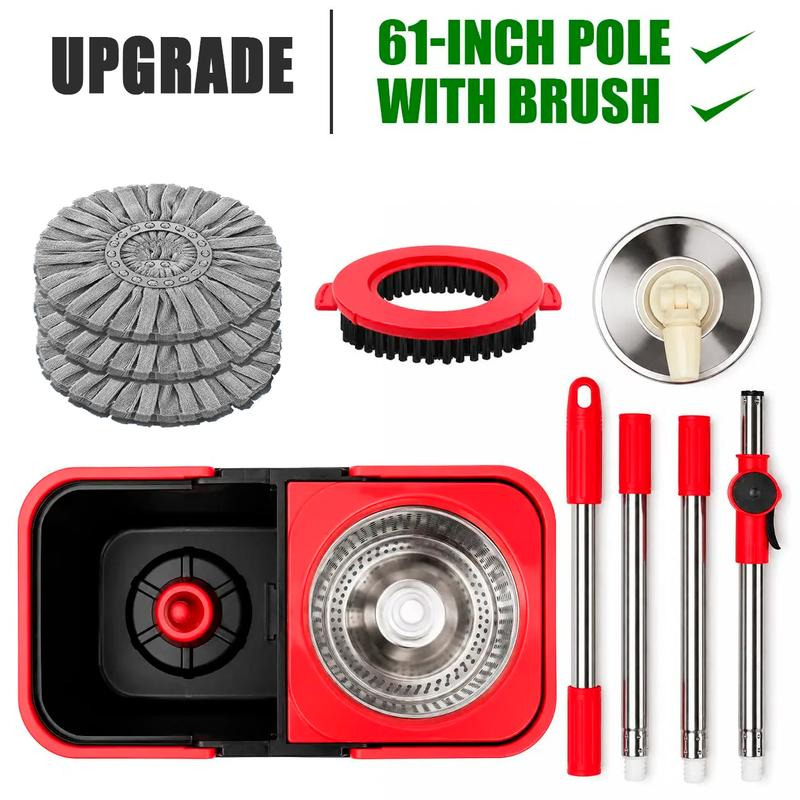 Spin Mop and Bucket Set, 360° Spin Mopping Cleaning Supplies