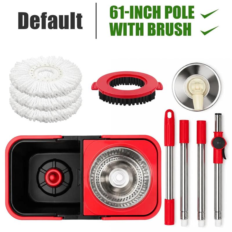 Spin Mop and Bucket Set, 360° Spin Mopping Cleaning Supplies