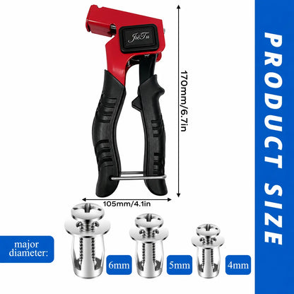 Button Rivet Locking Nuts Set - Heavy-Duty